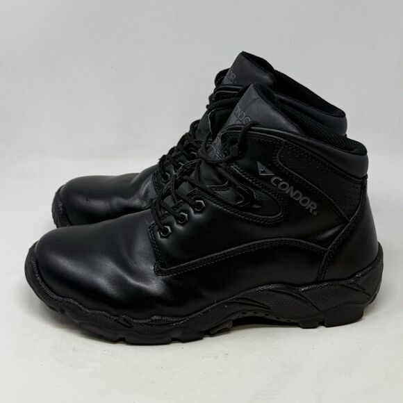 Condor Idaho 6” Steel Toe Tactical Work Boots Mens 12 Black Leather Lace Up - Picture 2 of 16